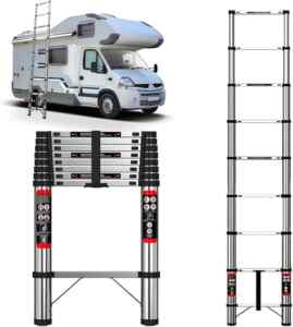 Escalera telescópica plegable de 2.6 m baja a su menor precio Imagen de la promo