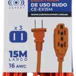 Extensión eléctrica de uso rudo de 15 metros de nuevo baja de precio