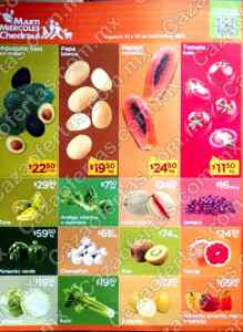 Martimiércoles Chedraui de frutas y verduras 23 y 24 de septiembre 2025 Imagen de la promo