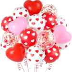 Paquete de 60 globos con diseño de corazones para decoración a un tremendo precio Paquete de 60 globos con diseño de corazones para decoración a un tremendo precio
