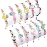 Juego de 12 pulseras divertidas para niñas diferentes modelos bajan a un precio magnífico