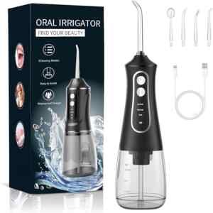 Irrigador bucal hilo dental de agua con 4 puntas baja a su menor precio Imagen de la promo