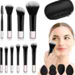 Juego de 10 brochas para maquillaje bajan de precio