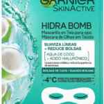 Mascarilla facial anti-ojeras Garnier SkinActive Hidra Bomb Agua de Coco + ácido hialurónico baja de precio