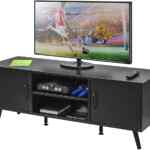 Mueble de TV centro de entretenimiento con puertas y entrepaño a un gran precio