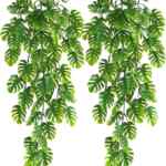 Juego de 2 plantas artificiales colgantes a un precio bajísimo