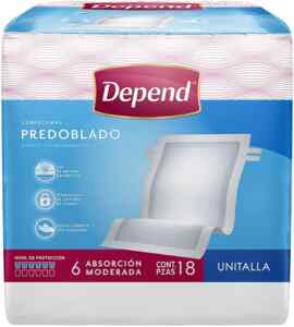 Cubrecama Depend Predoblado para incontinencia con 18 piezas en su precio más bajo Imagen de la promo