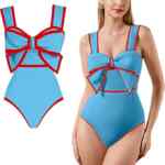Traje de baño para mujer con adorno de moño baja a un precio muy bueno Traje de baño para mujer con adorno de moño baja a un precio muy bueno