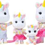 Set de 4 figuras de acción familia de unicornios bajan de precio