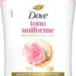 Desodorante aclarante para mujer Dove Tono Uniforme Rosas & Aloe Vera bajan a un super precio