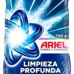 Detergente en polvo Ariel Limpieza Profunda 750 g baja de precio
