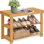 Banco zapatero organizador de bambú con 3 niveles baja a un excelente precio + 3 meses sin intereses Banco zapatero organizador de bambú con 3 niveles baja a un excelente precio + 3 meses sin intereses