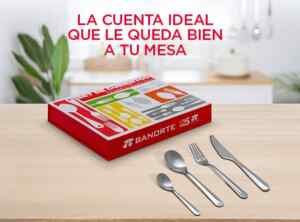 Promo Banorte: set de cubiertos Gratis al incrementar tu saldo o abrir una cuenta con $15,000 Imagen de la promo