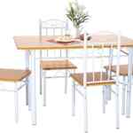 Comedor minimalista con 4 sillas baja a un muy buen precio Comedor minimalista con 4 sillas baja a un muy buen precio