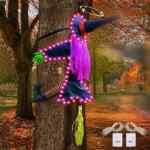 Remate en Decoración de Halloween bruja con luces LED baja a un tremendo precio Remate en Decoración de Halloween bruja con luces LED baja a un tremendo precio