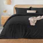 Juego de Funda de edredón premier 1800 hilos para cama king baja de precio