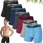 7 pack Boxers calzoncillos de tela suave para hombre bajan a su menor precio