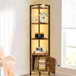 Estante esquinero con luz LED y puertas baja a un precio muy bueno + 3 meses sin intereses