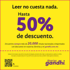 En Librerías Gandhi hasta 50% de descuento en más de 20,000 libros nacionales e importados Imagen de la promo