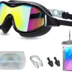 Kit de natación con goggles, bolsa impermeable para celular y más a muy buen precio