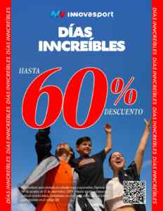 Días Inncreíbles Innovasport: Hasta 60% de descuento en ropa, calzado y accesorios deportivos Imagen de la promo