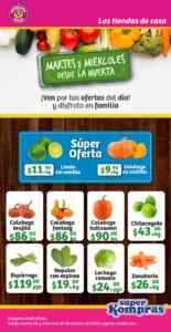 Ofertas Super Kompras Martes y Miércoles desde la Huerta frutas y verduras 28 y 29 de octubre 2025 Imagen de la promo