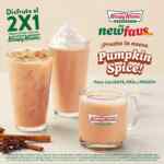 En Krispy Kreme 2x1 en bebidas Pumpkin Spice durante octubre