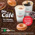 Promoción Krispy Kreme Día del Café: Americano o Cappuccino por solo $15 al comprar 1 o más donas