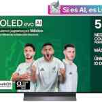Pantalla OLED LG Evo AI C5 4K UHD de 55 pulgadas baja de precio + 15 meses sin intereses