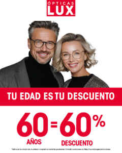 Promoción Lux Tu Edad es tu Descuento: Recibe Descuento de acuerdo a tu Edad Imagen de la promo