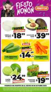Ofertas Merco frutas y verduras del 28 al 30 de octubre 2025 Imagen de la promo