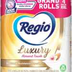 Papel higiénico Regio Luxury Almond Touch con 4 rollos baja a un excelente precio Papel higiénico Regio Luxury Almond Touch con 4 rollos baja a un excelente precio
