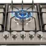 Parrilla de gas empotrable de acero inoxidable con 5 quemadores baja a un tremendo precio + 15 meses sin intereses