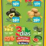 Ofertas S-Mart 3 días de frutas y verduras del 7 al 9 de octubre 2025