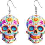 Aretes diseño Día de Muertos Calaverita de azúcar bajan a un excelente precio Aretes diseño Día de Muertos Calaverita de azúcar bajan a un excelente precio