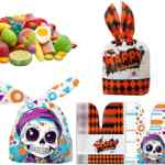 Juego 100 bolsas para dulces de calaverita de Halloween bajan a un precio buenísimo Juego 100 bolsas para dulces de calaverita de Halloween bajan a un precio buenísimo