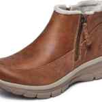 Botines de invierno para mujer Skechers Easy Going into Fall bajan a un gran precio