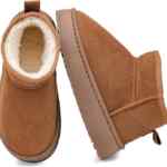 Botines afelpados de invierno para mujer con interior de borrega bajan de precio