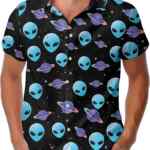 Camisa hawaiana estampada para hombre con diseños divertidos baja a un excelente precio