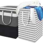 Juego de 2 cestas de ropa sucia para lavandería con asas para transportar bajan de precio