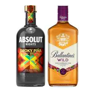 Combo vodka Absolut Nights Smoky Piña + whisky Ballentines Wild Cherry bajan de precio Imagen de la promo