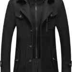 Abrigo gabardina de lana desmontable para hombre baja a un excelente precio Abrigo gabardina de lana desmontable para hombre baja a un excelente precio