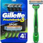 4 pack rastrillos para rasurar Gillette Prestobarba 3 Sport bajan a un tremendo precio