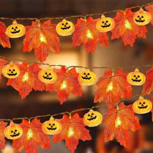 Guirnalda de luces LED con diseño de calabaza de Halloween bajan a un gran precio Imagen de la promo