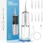 Hilo de agua dental irrigador bucal recargable con puntas intercambiables baja a un precio buenísimo