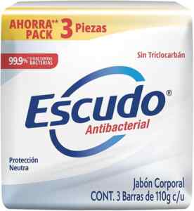 Jabón en barra Escudo Antibacterial Protección Neutra con 3 piezas baja a un super precio Imagen de la promo