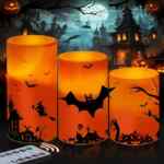 3 velas LED con diseño de Halloween bajan de precio