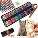 Juego de 50 lápices de colores con estuche baja a un excelente precio