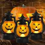 Juego de 3 linternas de Halloween con diseño de calabaza baja a un gran precio