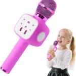 Micrófono karaoke Bluetooth con altavoz y luces baja a un excelente precio